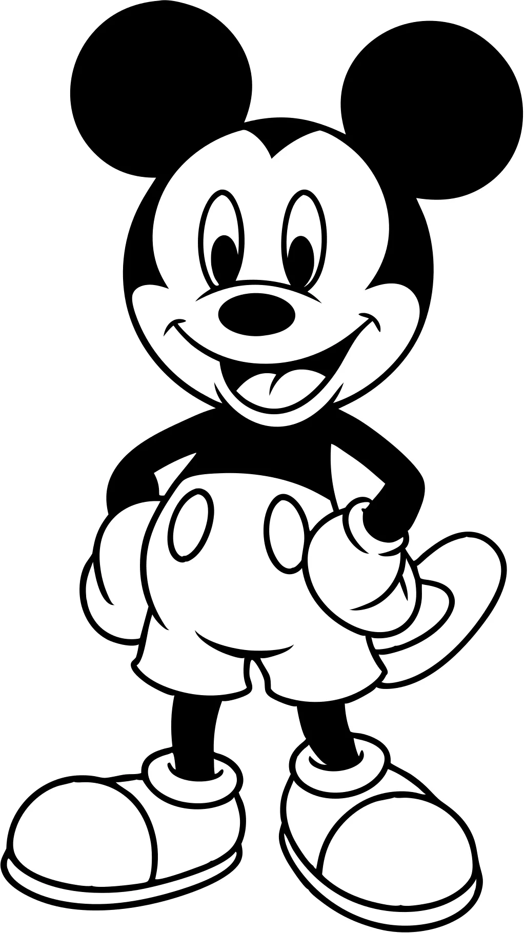 free mickey mouse coloring pages